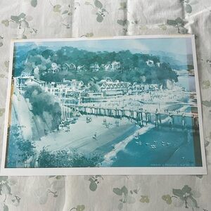 Coastal Landscape Art Print Capitola California Artist Signed and # 12/100